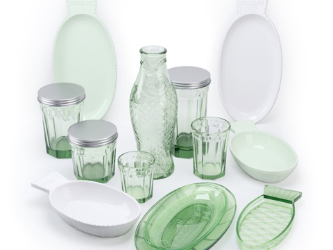 Fish &amp; Fish餐具套装3d模型