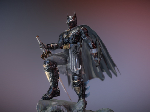 蝙蝠中世纪骑士su模型