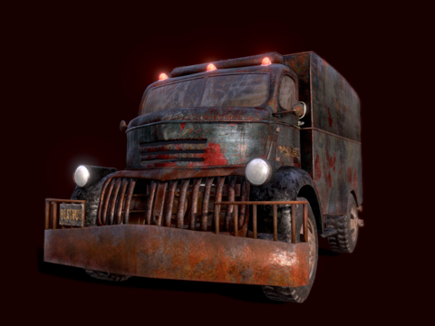 爬行者卡车su模型