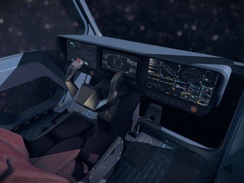 科幻驾驶舱8su模型