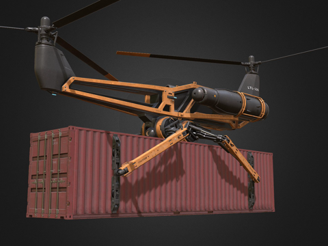 货运无人机 2su模型