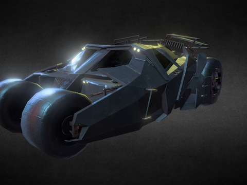 蝙蝠侠黑暗骑士战车重力杰克1su模型