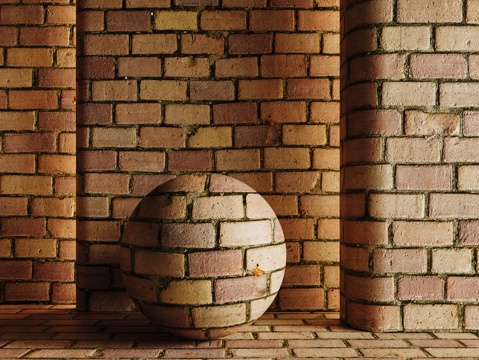 现代户外地砖 铺路砖 路面 地砖铺贴 墙砖3d模型