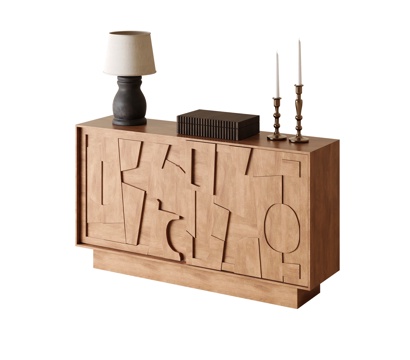 中古风边柜3d模型