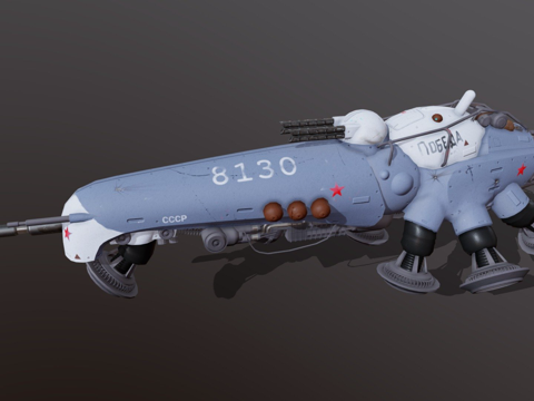 俄罗斯 气垫船 坦克 MK II 新su模型