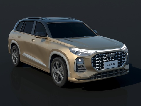 SUV汽车奥迪Q63d模型