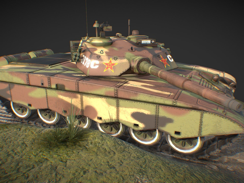 T98主战坦克su模型