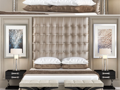 The Sofa &amp; Chair Company 奢华卧室家3d模型