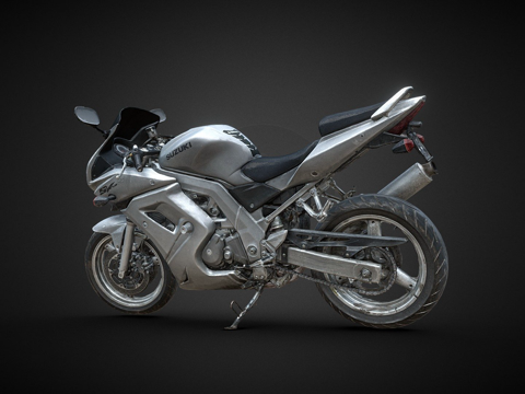 摩托车 铃木 SV 650s 3D 扫描su模型