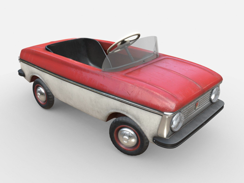 玩具车 高多边形模型su模型