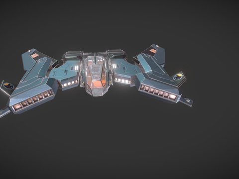 福尔肯德莱西太攀蛇Mk II动画机翼su模型