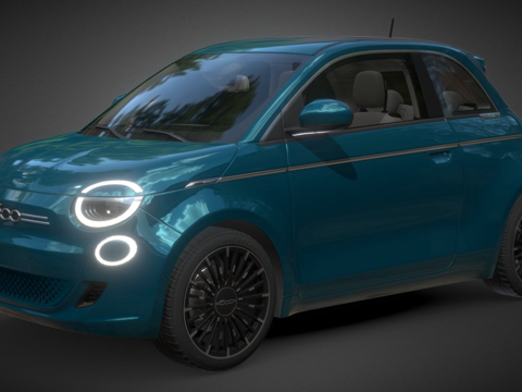 菲亚特500su模型