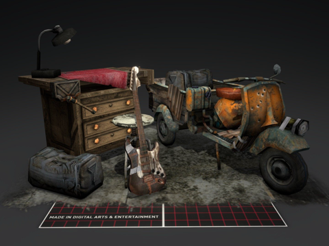 DAE 5 完成道具 锈生su模型