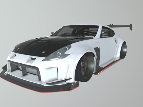 日产370Z瓦里斯套件项目su模型