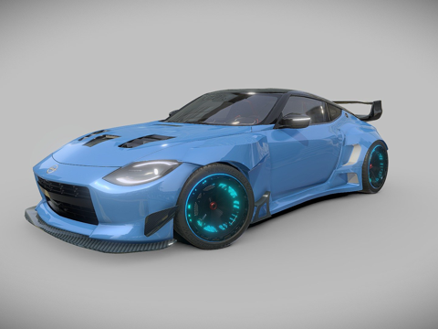 日产400Z火箭兔宽体套件su模型