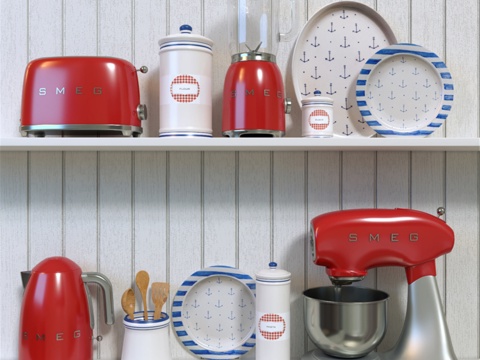  SMEG 厨房电器3d模型 