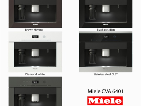  嵌入式咖啡机 - CVA 64013d模型 