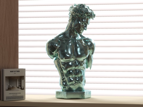  现代雕塑摆件3d模型 