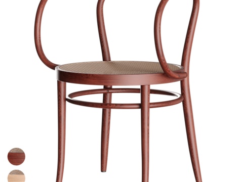  Thonet 209 弯木扶手椅3d模型 