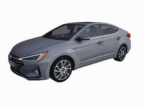  现代伊兰特2019su模型 