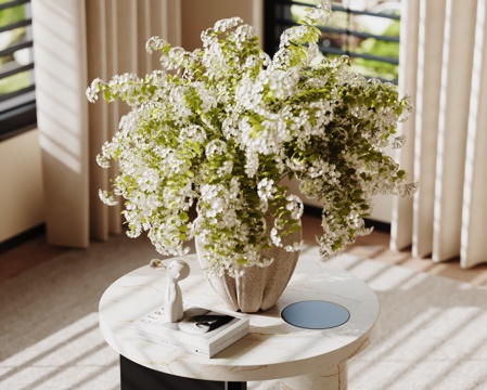  现代花瓶花艺 花瓶摆件3d模型 