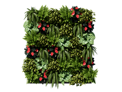  绿植墙 植生墙 绿墙su模型 