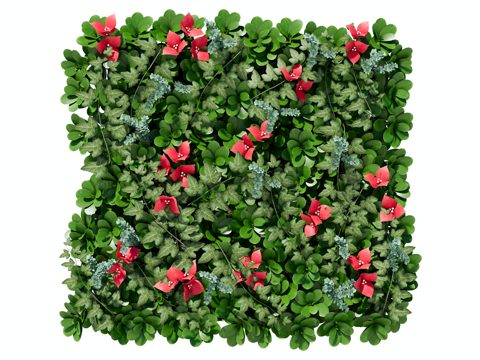  绿植墙 植生墙 绿墙su模型 