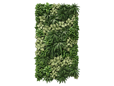  绿植墙 植生墙 绿墙su模型 