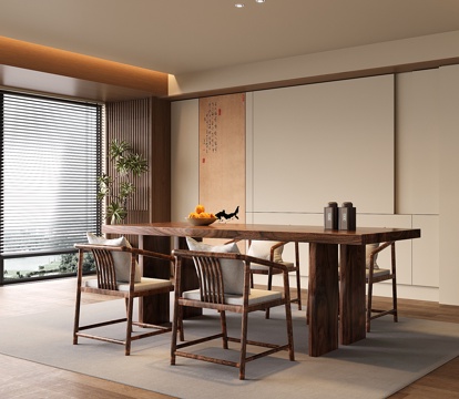  宋式餐厅3d模型 