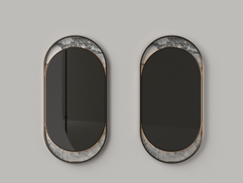  现代 化妆镜 镜子3d模型 