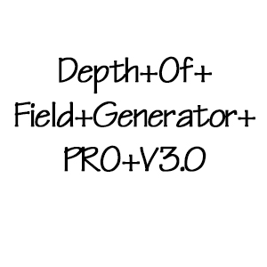ps景深插件Depth Of Field Generator PRO V3.0 提取码：3rj9