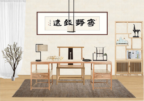 新中式禅意简约书房
