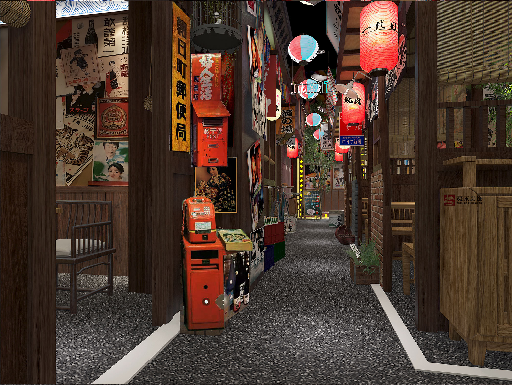 滨州临沂日式格调居酒屋料理餐厅装修设计|山东舜禾装饰