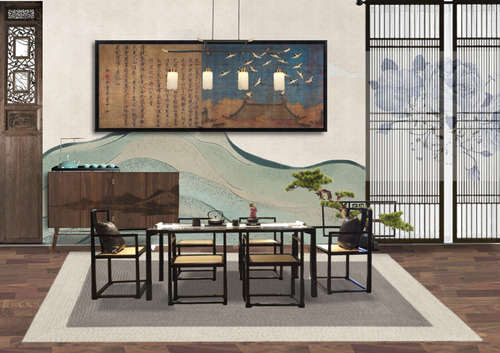 中式古典禅意餐厅包间