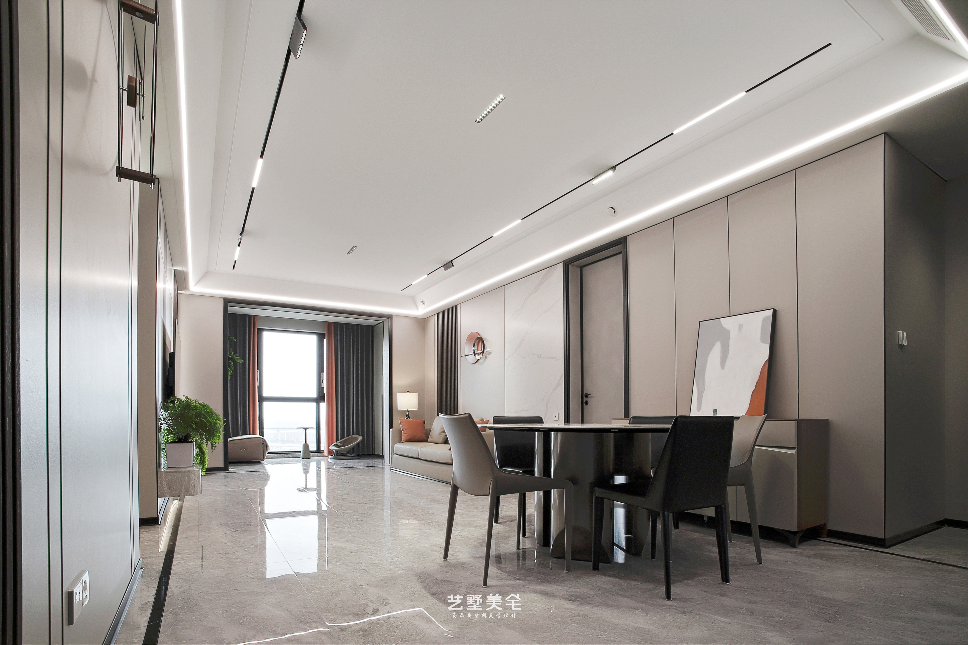 实景落地140㎡高级轻奢风玩转无主灯设计