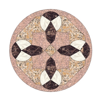  室外石材地面拼花地砖 