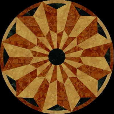  室外石材地面拼花地砖 