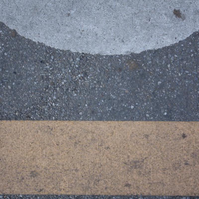  地面沥青材质带图案 