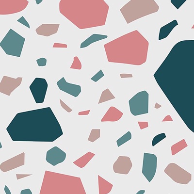  现代彩色水磨石 