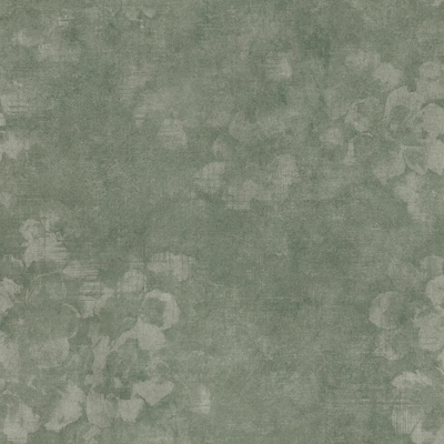  绿色复古植物印花连纹花砖 