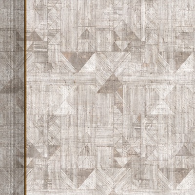  米灰色几何线条壁纸 
