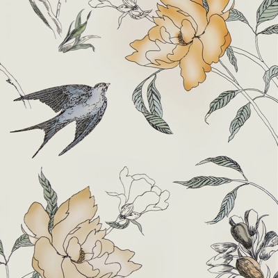  法式复古花砖燕子瓷砖 