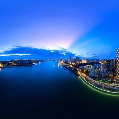  HDR海岛夜景 