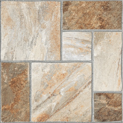  文化地砖拼图铺装 