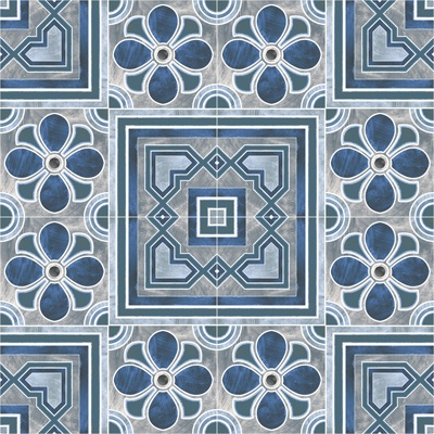  无缝欧式复古水泥混凝土石材几何拼花图案瓷砖花砖地砖墙砖 