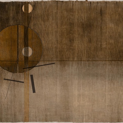  咖色几何渐变壁纸 