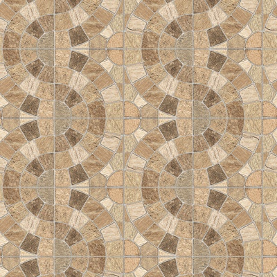  无缝鹅软石拼花地砖人行道路地面广场铺贴 