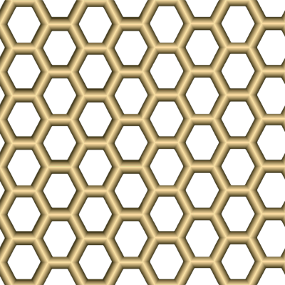  无缝免扣金色镂空金属网格编织网 