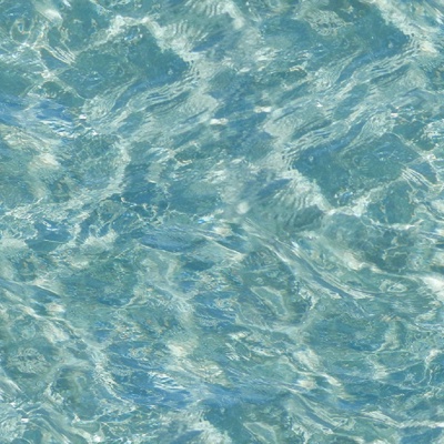  无缝蓝色水波纹水面游泳池水池浪花海浪纹理 