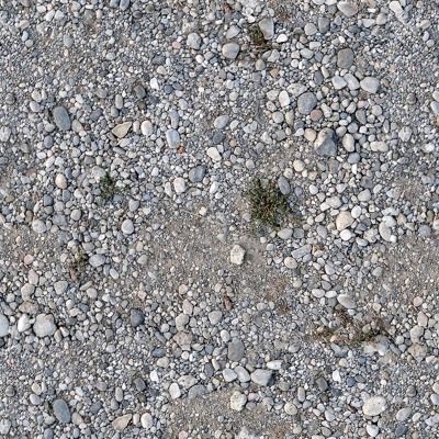  无缝碎石砾石泥土道路地面 